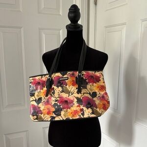 Dana Buchman Multicolor Floral Shoulder Bag